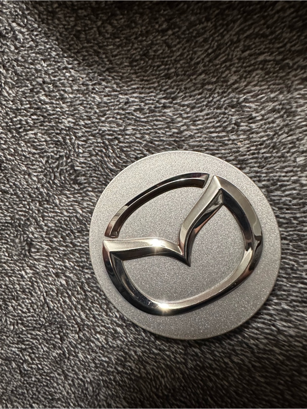 Mazda Silver Chrome Wheel Center Cap Emblem